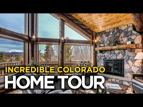 Video: Imposing Log House i Colorado Mirroring Udsigt over de spektakulære Rocky Mountains