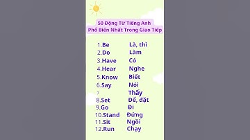 50 Động Từ Tiếng Anh Phổ Biến Nhất Trong Giao Tiếp [#1] #shorts