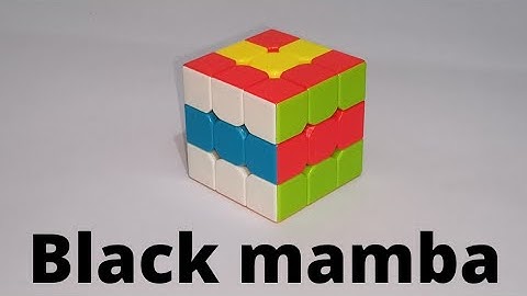 Make Black mamba pattern on Rubik