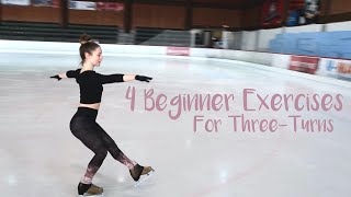 4 Beginner Exercises For Three Turns || How To Figure Skate