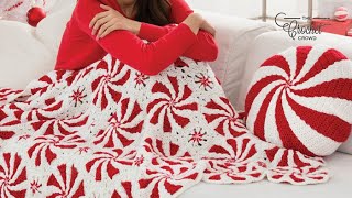 How to Crochet Peppermint Throw: Left Handed How to Crochet Peppermint Throw: Left Handed