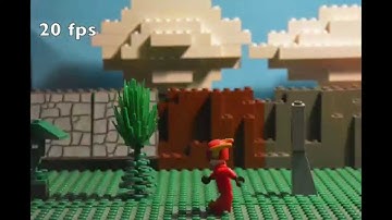 Lego Flash running test (10,15 and 20 fps)