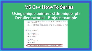 C++ How-To Series : Smart / unique std::unique_ptr and raw pointers | Dynamical Allocation| Part 2