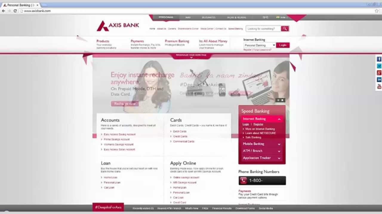In How To Login Axis Bank - 
