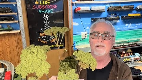 How to make trees for your O Gauge layout for less than a dollar each.