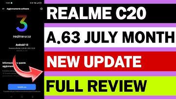 Realme C20 New Update A.63 | New Features | Realme UI 3.0 Support | Apply Now.