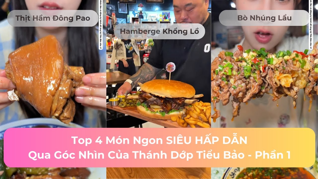 Top 5 Món Ngon SIÊU HẤP DẪN Qua Góc Nhìn Của Tiểu Bảo | Phần 1 #mukbang #viralvideo #trending