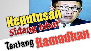 Keputusan Hasil sidang Isbat tentang puasa ramadhan 1439 H jatuh pada hari kamis tanggal 17 mei 2018