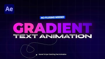 Create Colorful Gradient Text Animations | After Effects Tutorial 2025