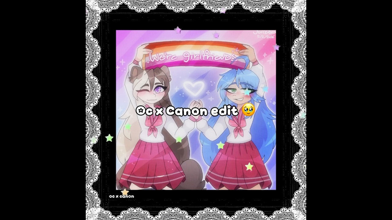 KonataxCrystal🥹 (OC X CANON!) #ocxcanon #edit #konata #konataizumi #luckystar #anime