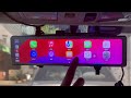 4K Rearview Mirror Dash Cam with Wireless CarPlay Android Auto 12 Inch Touch Screen WiFi GPS Support
