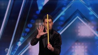 Lioz Shem Tov: Comedy Magician 'Telekinesis' Auditions America's Got Talent 2018