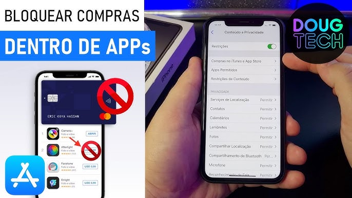 Não estou conseguindo fazer compras dentro do app. O que fazer