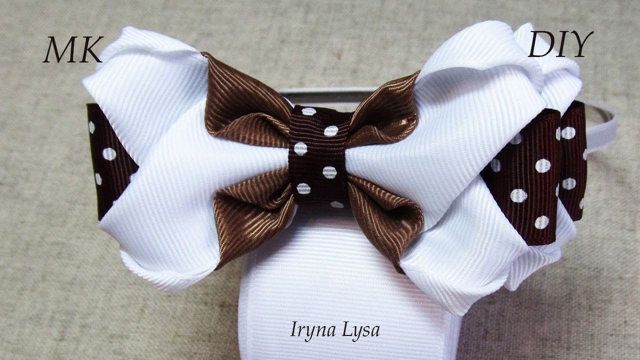 DIY Bow With Grosgrain Ribbon YouTube