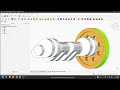 Inline Four Cylinder Engine CAD Model in FreeCad 1.1 | Crankshaft and Flywheel