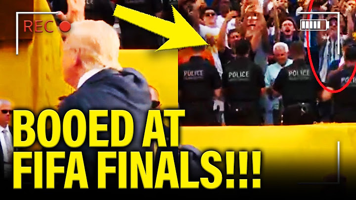 Trump gets MERCILESSLY BOOED at FIFA FINALS