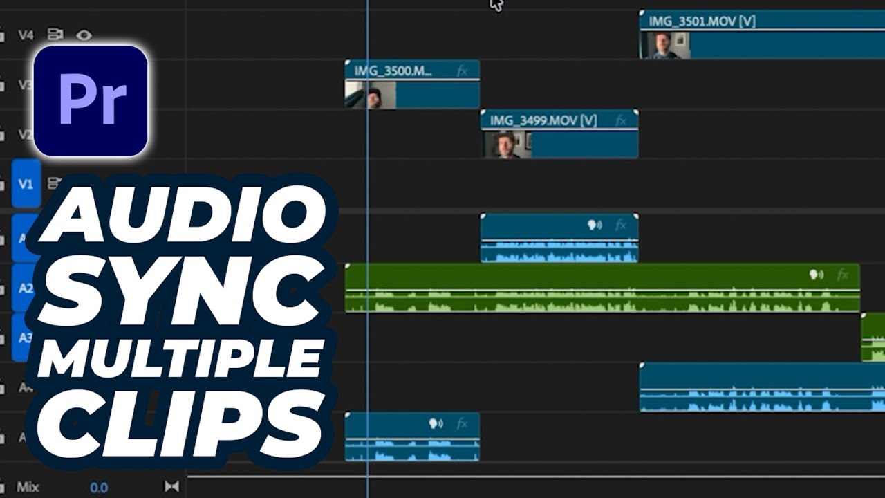 Learn how to sync MULTIPLE clips WITHOUT a plugin in this Premiere Pro tutorial!