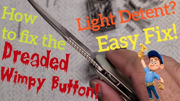 How to fix that Light Detent on a Button Lock New Spring SENCUT Watauga Repair DIY Knife Mod