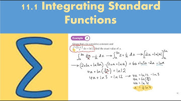 11.1 Integrating standard functions (PURE 2 - Chapter 11: Integration)