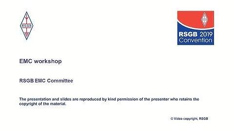 RSGB 2019 Convention lecture - RFI Clinic