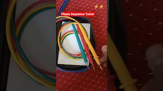 Phase Sequence Tester, #trending #viral #ytshorts #RYB #sequence #electrical #iocl #ntpc #uppcl #iti