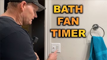 Installing Timer Switch for Bathroom Fan