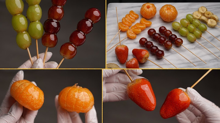 الفواكه الزجاجية (التنجولو) 🍡حلوى لذيذة في منتهى السهولة!