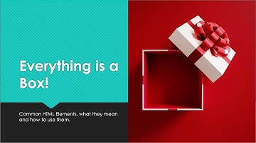 HTML: Everything is a Box!