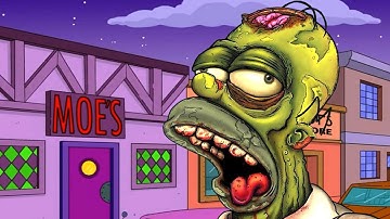 FUNNY! SIMPSONS ZOMBIES: MOE