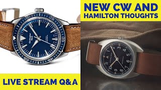 Live Stream! New Christopher Ward and Hamilton Watches and Q&amp;A