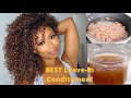 The BEST DIY leave-in Conditioner you will ever use | Defined curls!