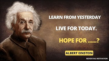 ALBERT EINSTEIN: Strive Not to be a Success, but Rather be of Value