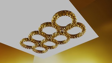 Blender Animation 6 Torus rotating Relax your eyes