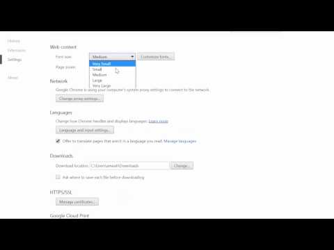 How to Change Fonts sizes-zoom in-out on Chrome or Firefox