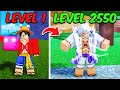 Noob To MAX LEVEL As GEAR 5 LUFFY in Blox Fruits [FULL MOVIE]