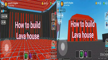 block craft 3d building simulator,  how to make a house from lava