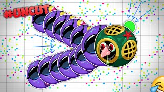 AGARIO TRIPPLE POPSPLIT FAIL! #FUNNIEST AGAR.IO UNCUT GAMEPLAY