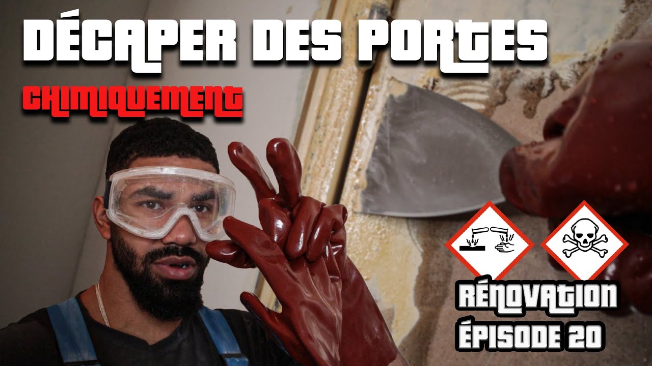 DÉCAPER DES PORTES ET CADRES MÉTALLIQUE - DÉCAPAGE CHIMIQUE SOUDE