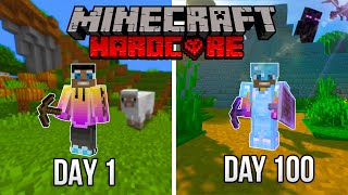 I Survived 100 Days in HARDCORE Minecraft.. Here&#39;s What Happened