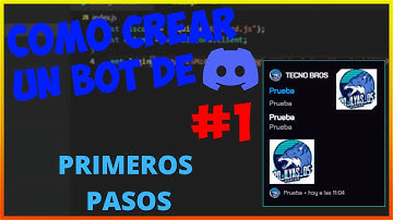 PRIMEROS PASOS PARA CREAR UN BOT DE DISCORD | COMO CREAR UN BOT DE DISCORD #1