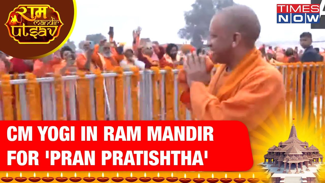 CM Yogi In Ram Mandir: Hours Away From 'Pran Pratishtha' | Ayodhya ...