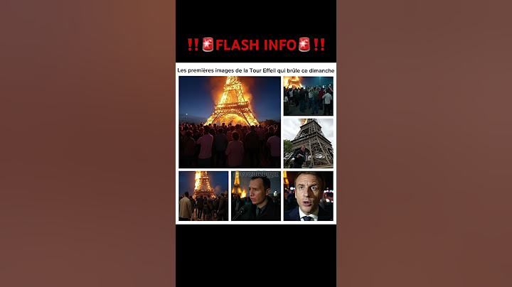 Images choquantes de la tour Effeil qui brûle ce dimanche 30 mars: Macron sur place
