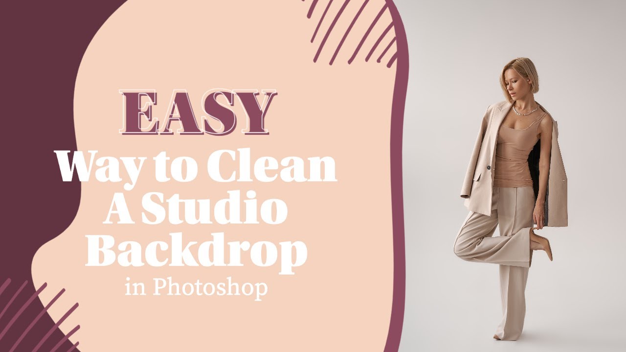 Fast & Easy Way To Clean Studio Backdrops in Photoshop - YouTube
