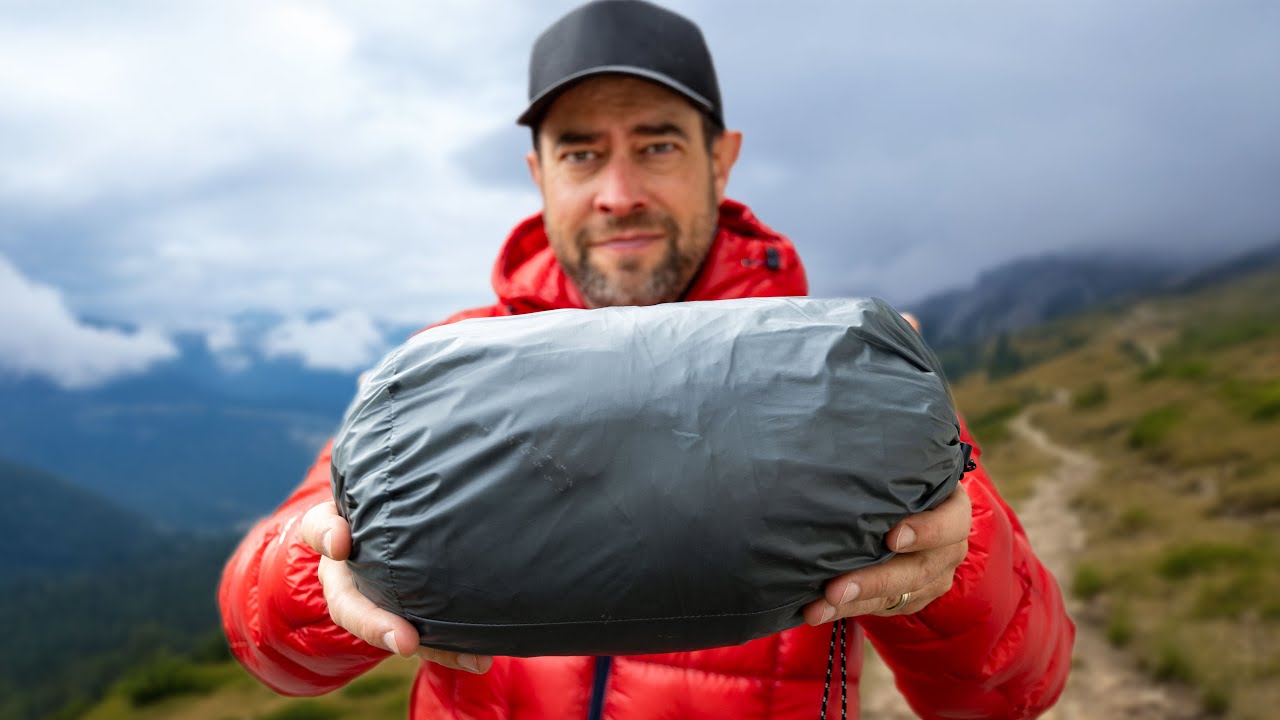 Ultralight backpacking gear laid out for comparison