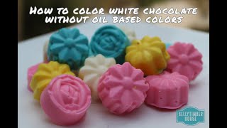How to color white chocolate without oil based colors | How to make colored chocolates | BB13