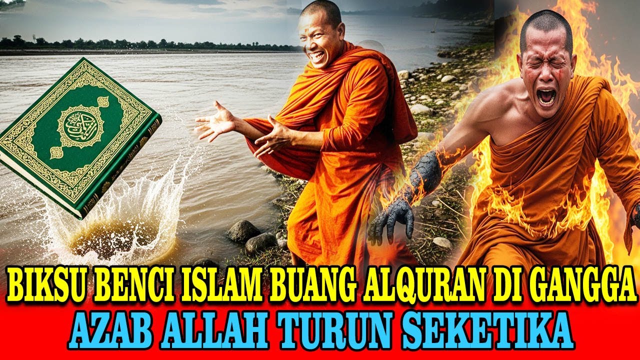 MUKJIZAT AL-QUR’AN❗Biksu Buddha Benci Islam Buang Alqur'an ke Gangga —Tapi Lihat Apa yang Terjadi!