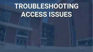 Troubleshooting Access Issues with Library Resources