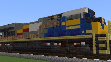 Minecraft CSX 1982 Seaboard System Heritage Unit Locomotive Tutorial