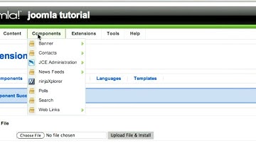 How to build a website in Joomla. Part 3.  Install components and add first article.