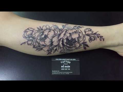 Video Hình Xăm Hoa Mẫu Đơn tại Đỗ Nhân Tatttoo - youtube